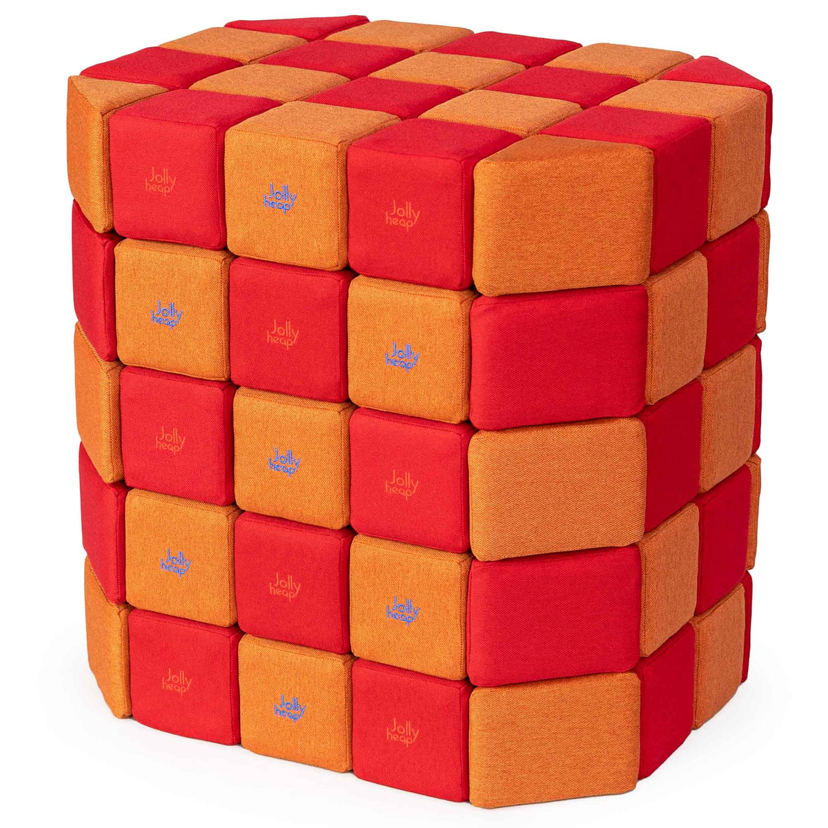 JollyHeap Soft Magnetic Building Blocks - Basic Set (100 Blocks)
