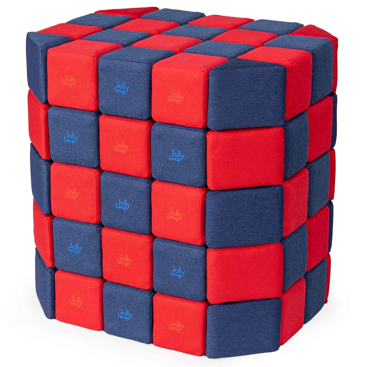 JollyHeap Soft Magnetic Building Blocks - Basic Set (100 Blocks)