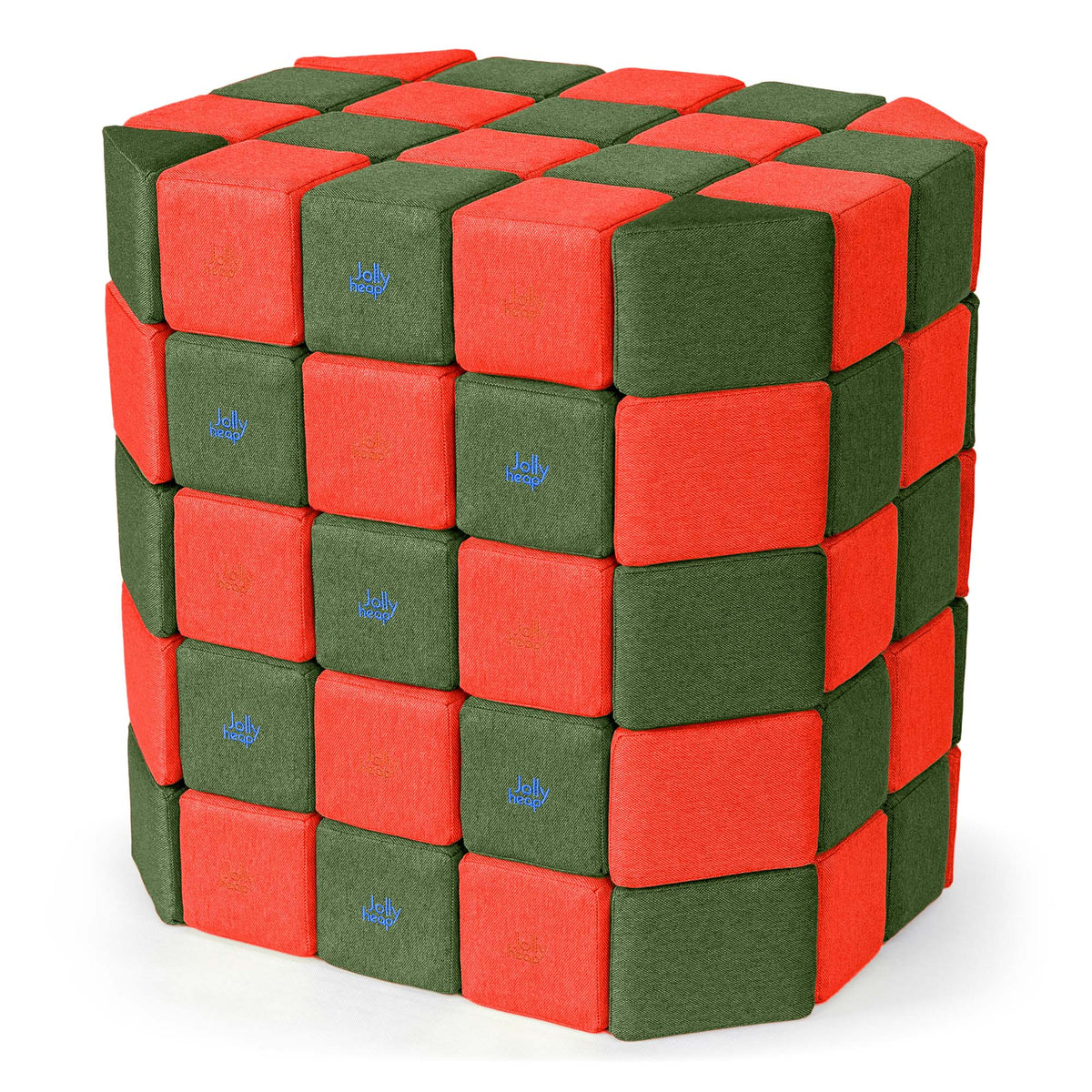JollyHeap Soft Magnetic Building Blocks - Basic Set (100 Blocks)
