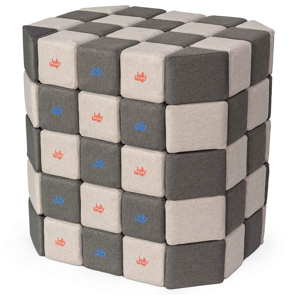 JollyHeap Soft Magnetic Building Blocks - Basic Set (100 Blocks)