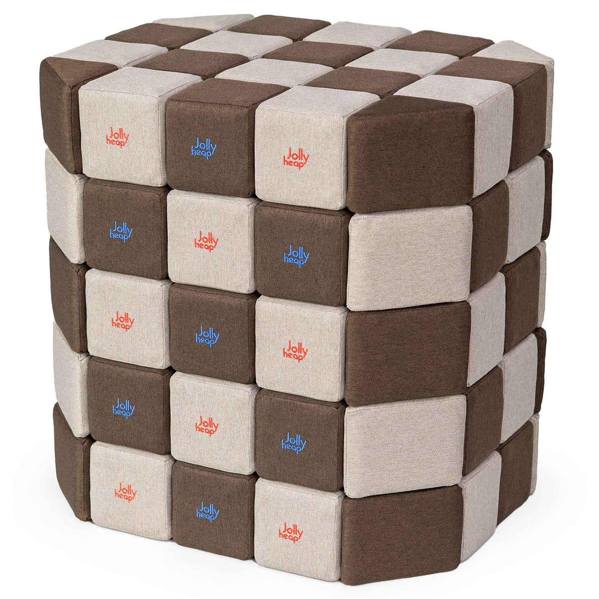 JollyHeap Soft Magnetic Building Blocks - Basic Set (100 Blocks)
