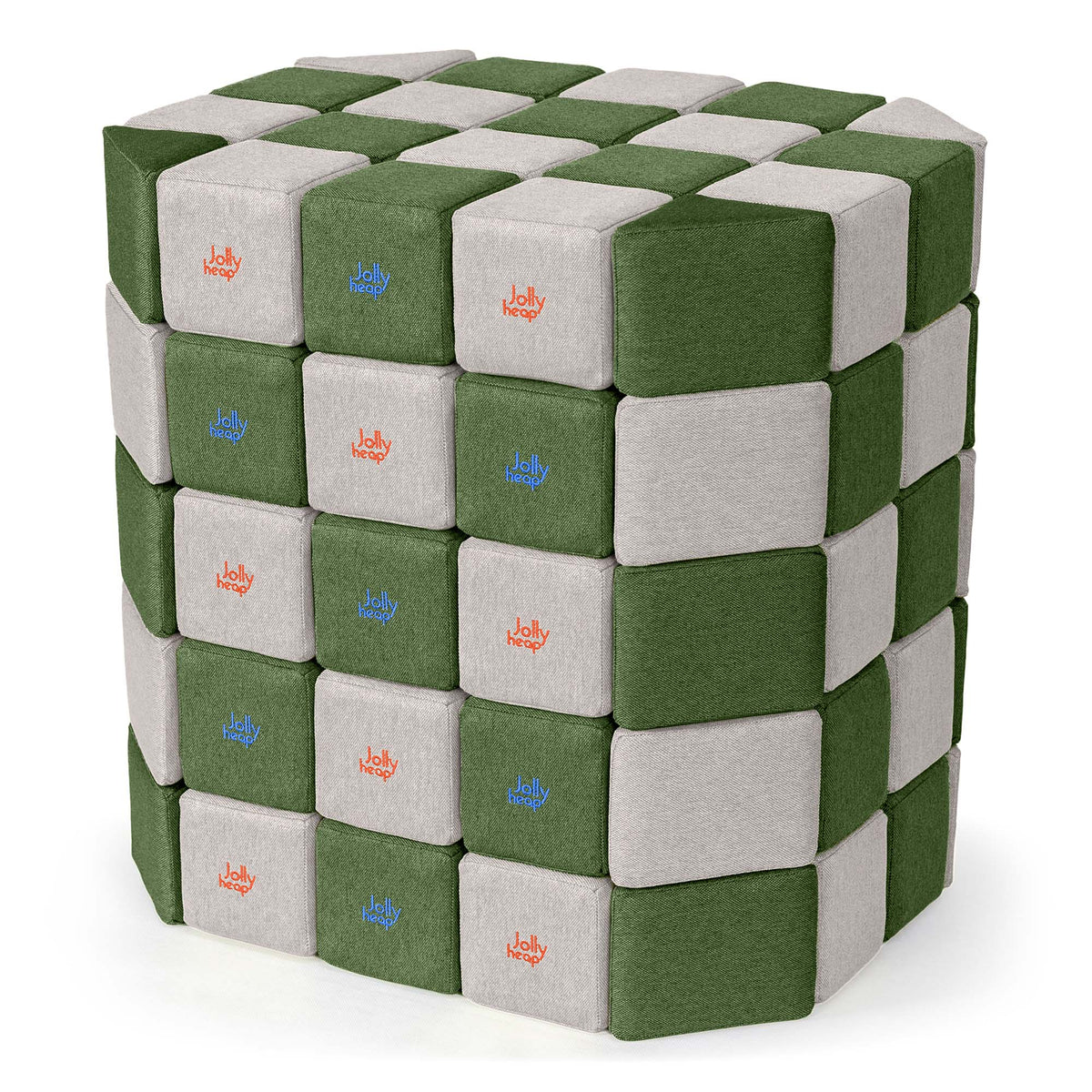 JollyHeap Soft Magnetic Building Blocks - Basic Set (100 Blocks)