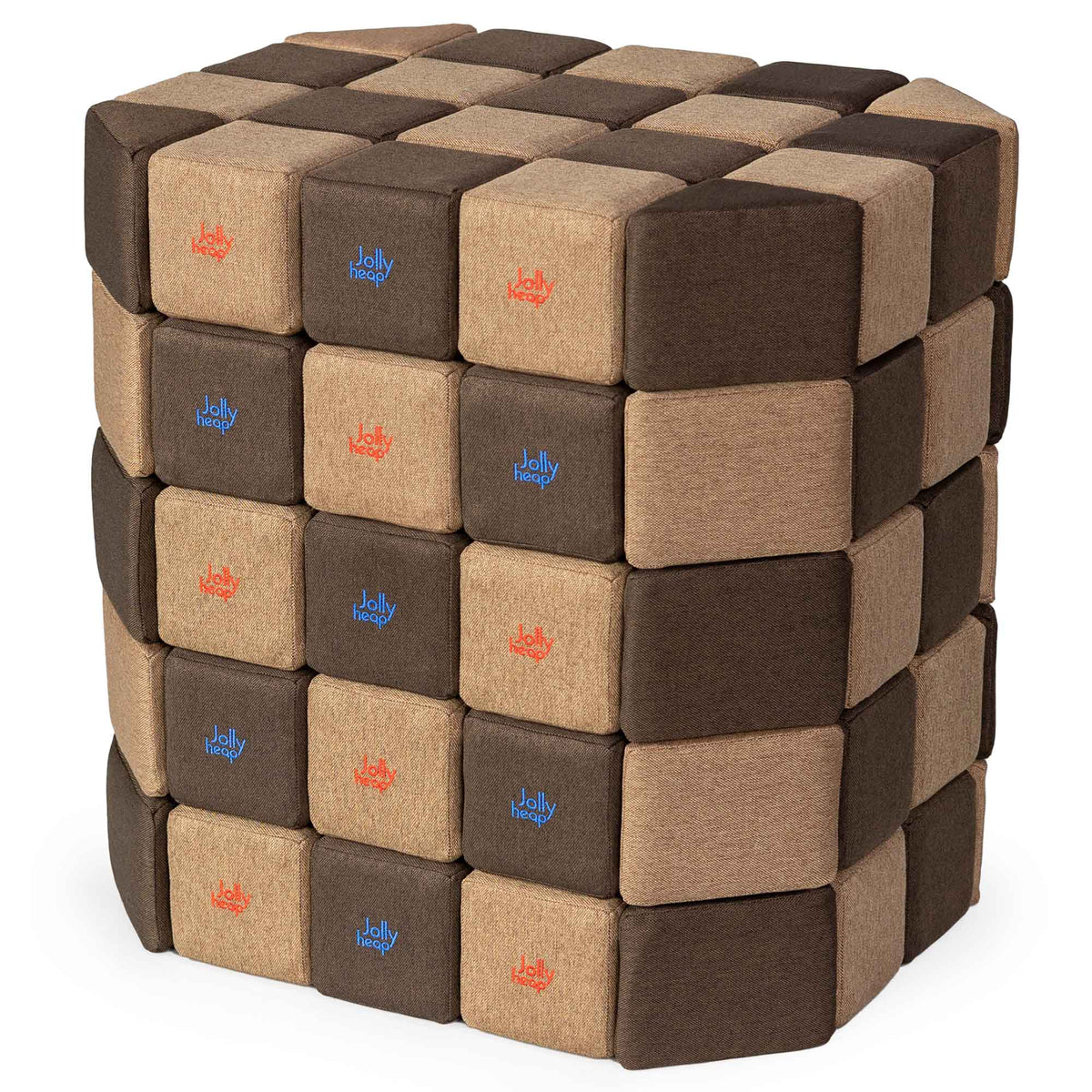 JollyHeap Soft Magnetic Building Blocks - Basic Set (100 Blocks)