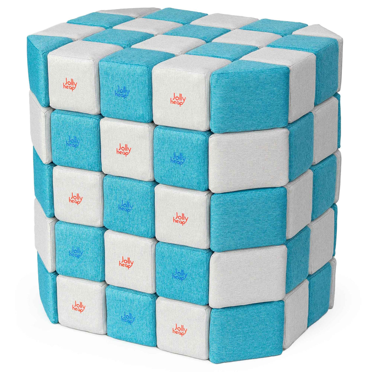 JollyHeap Soft Magnetic Building Blocks - Basic Set (100 Blocks)