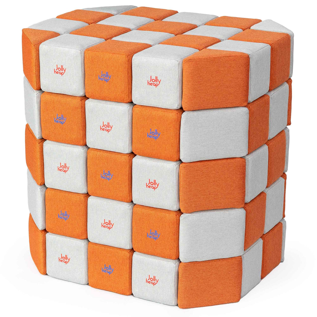 JollyHeap Soft Magnetic Building Blocks - Basic Set (100 Blocks)