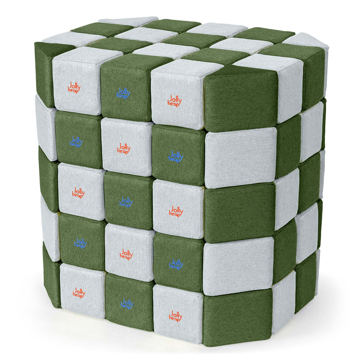 JollyHeap Soft Magnetic Building Blocks - Basic Set (100 Blocks)