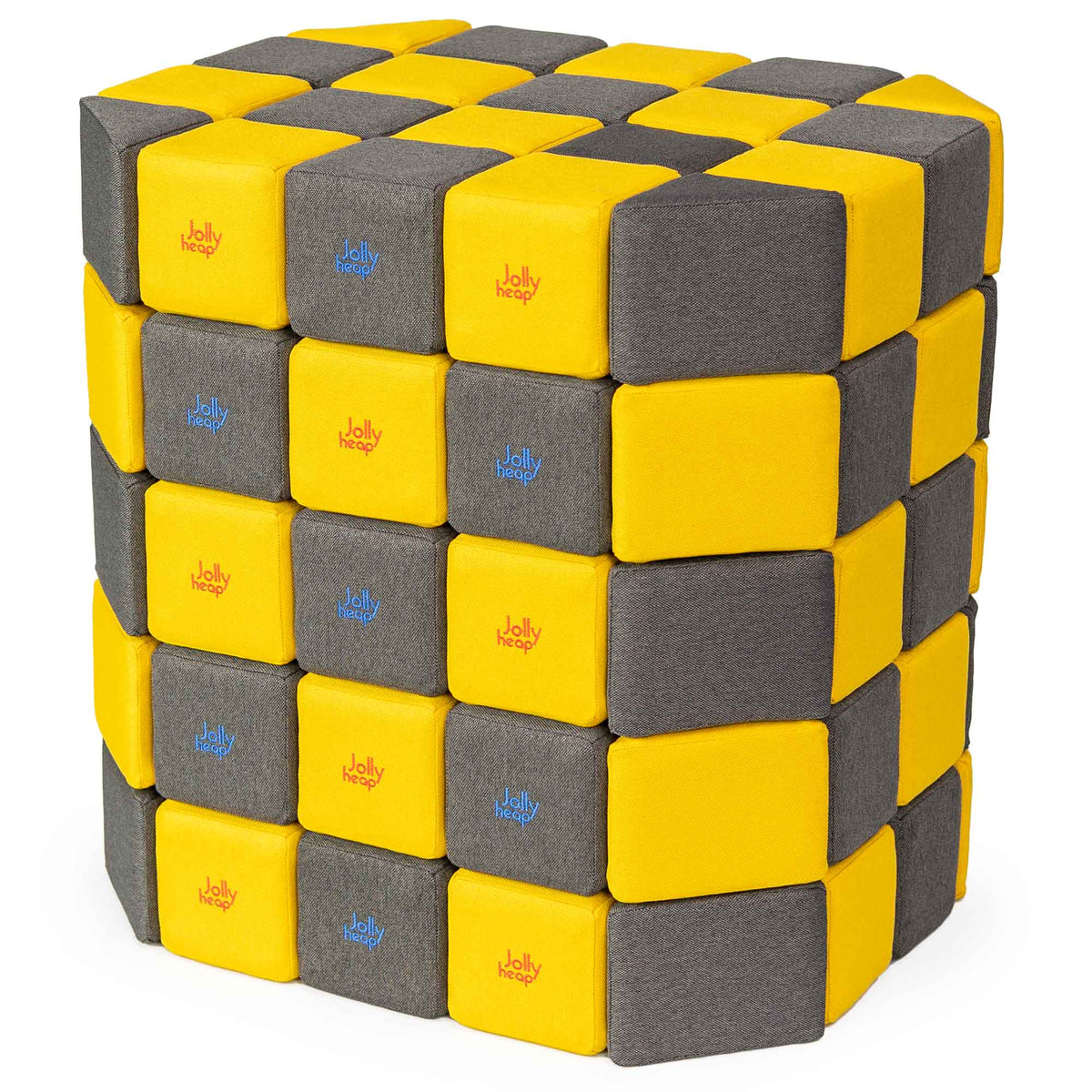 JollyHeap Soft Magnetic Building Blocks - Basic Set (100 Blocks)