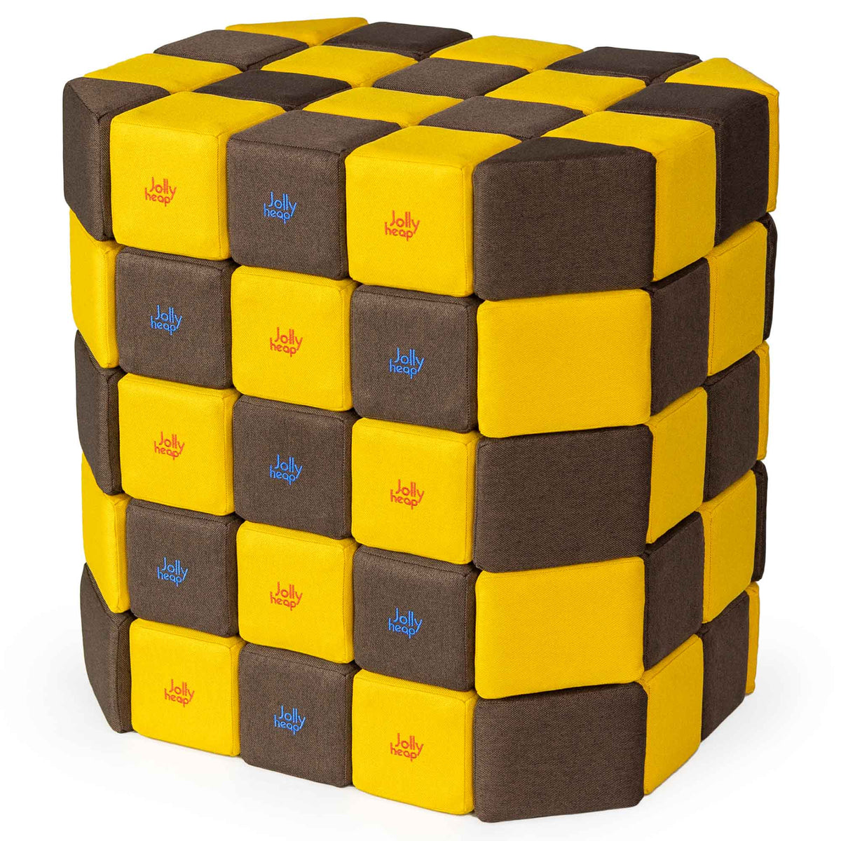 JollyHeap Soft Magnetic Building Blocks - Basic Set (100 Blocks)