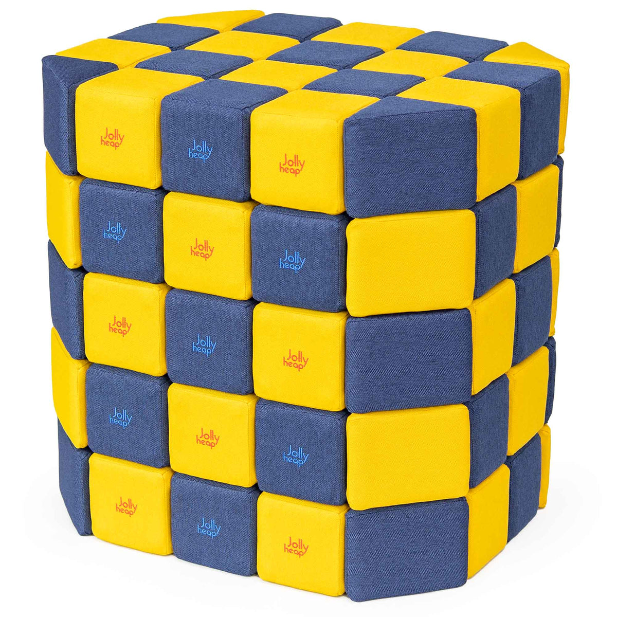 JollyHeap Soft Magnetic Building Blocks - Basic Set (100 Blocks)