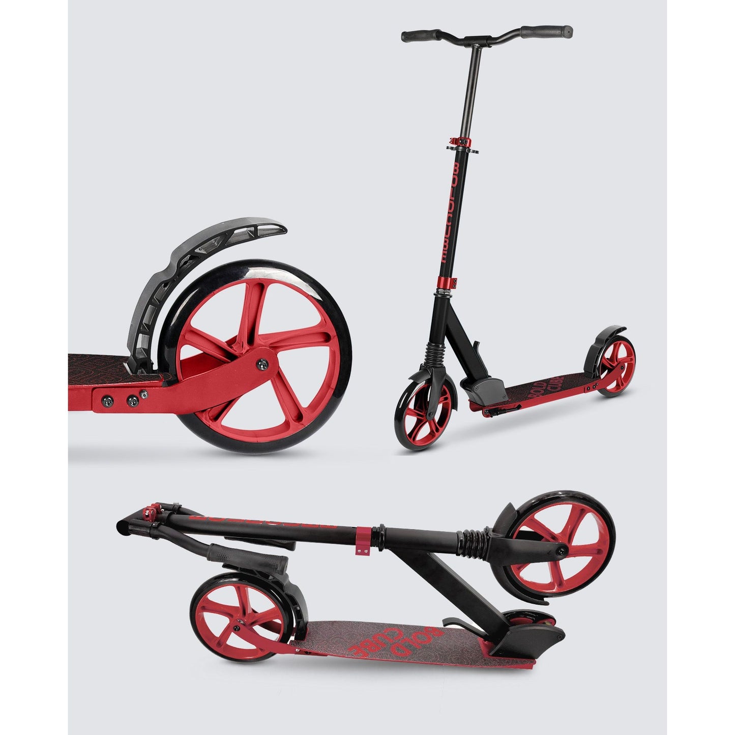 BOLDCUBE Burgundy - Big 2 Wheel Scooter