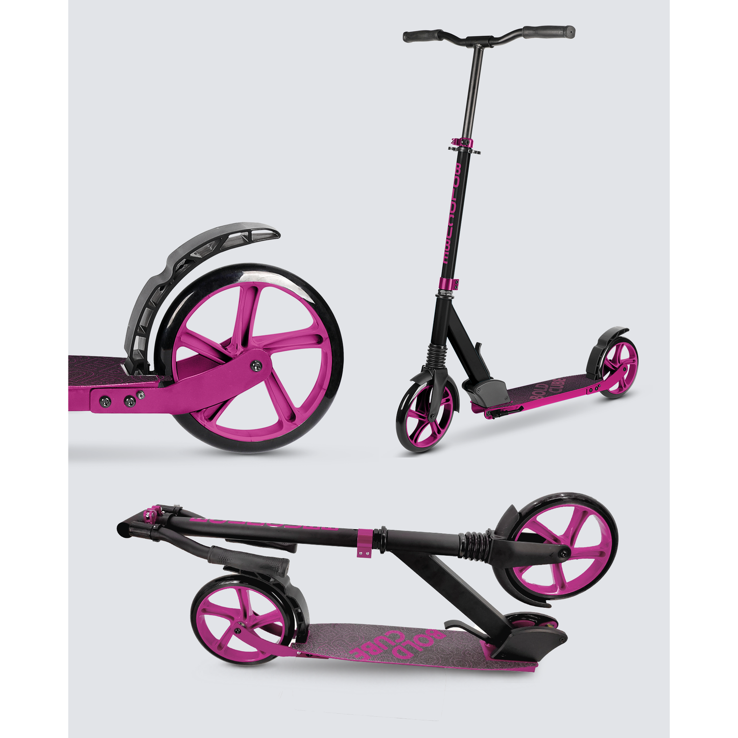 BOLDCUBE Magenta - Big 2 Wheel Scooter