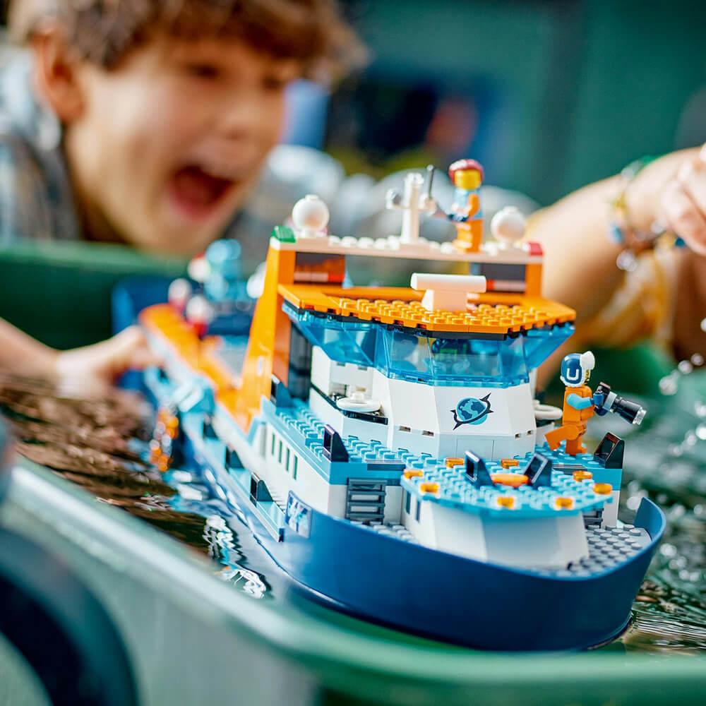 Lego City 60368 Artic Explorer Ship Floatable Toy Boat for Ages 7 & Up
