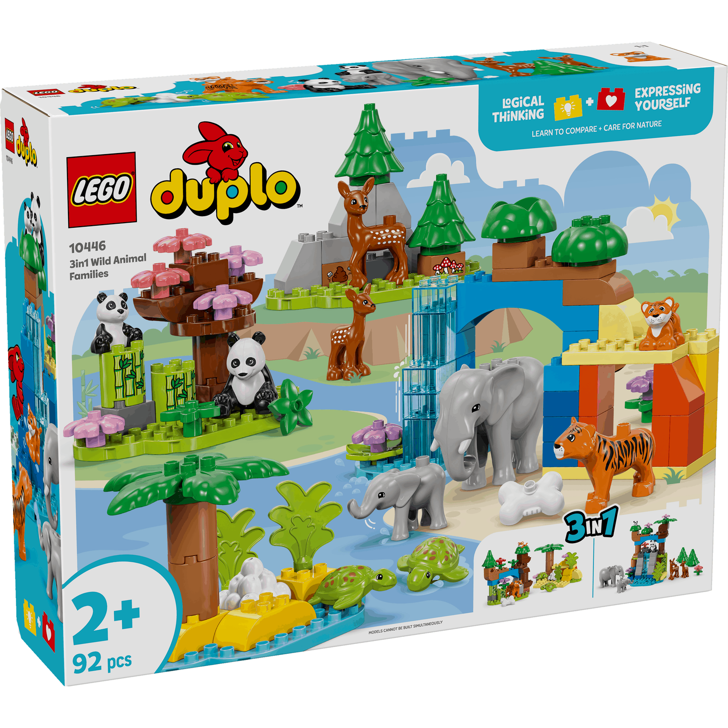 Lego Duplo 10446 3 in 1 Wild Animal Families for Toddlers Ages 2 & Up