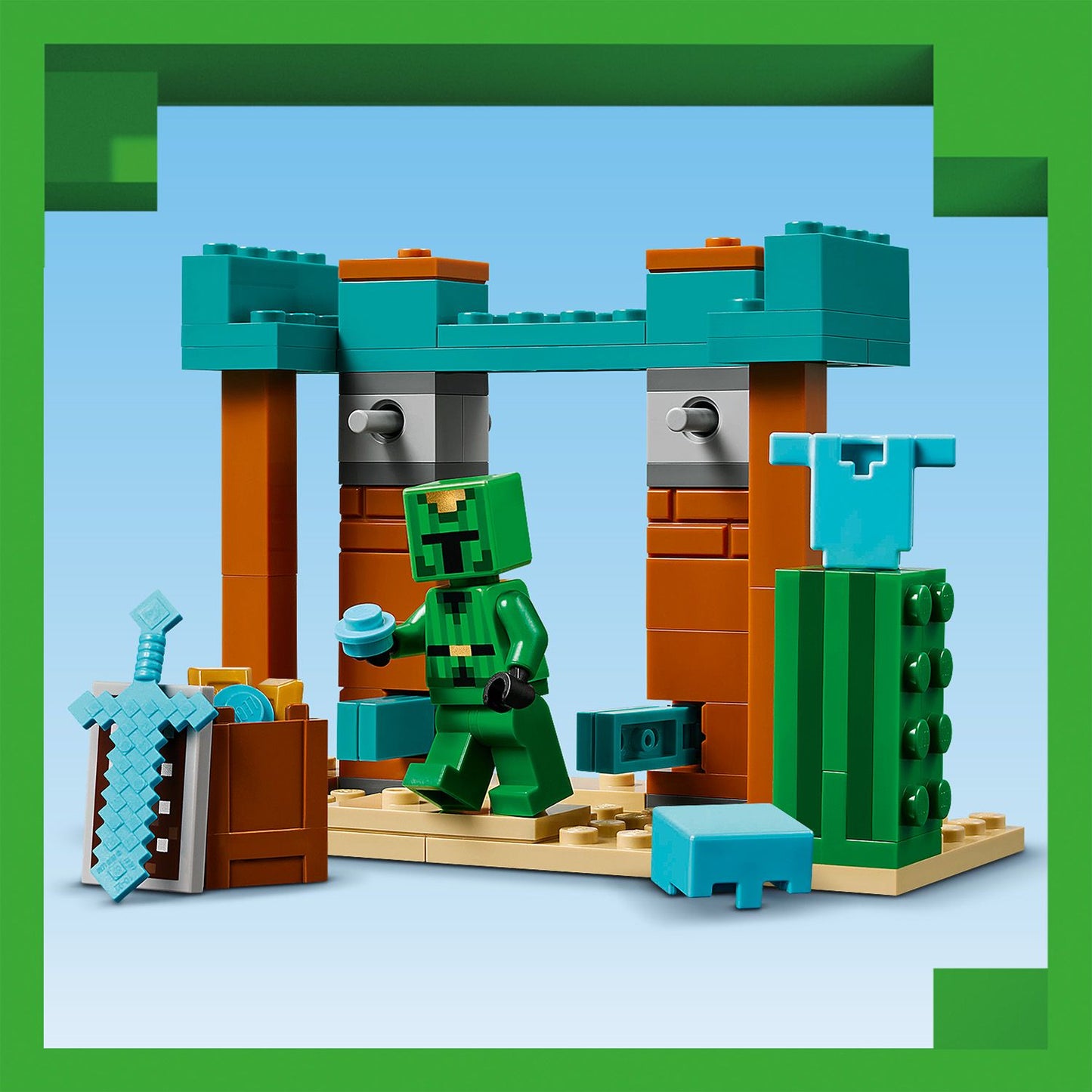Lego Minecraft 21267 The Illager Desert Patrol Playset for Ages 7 & Up