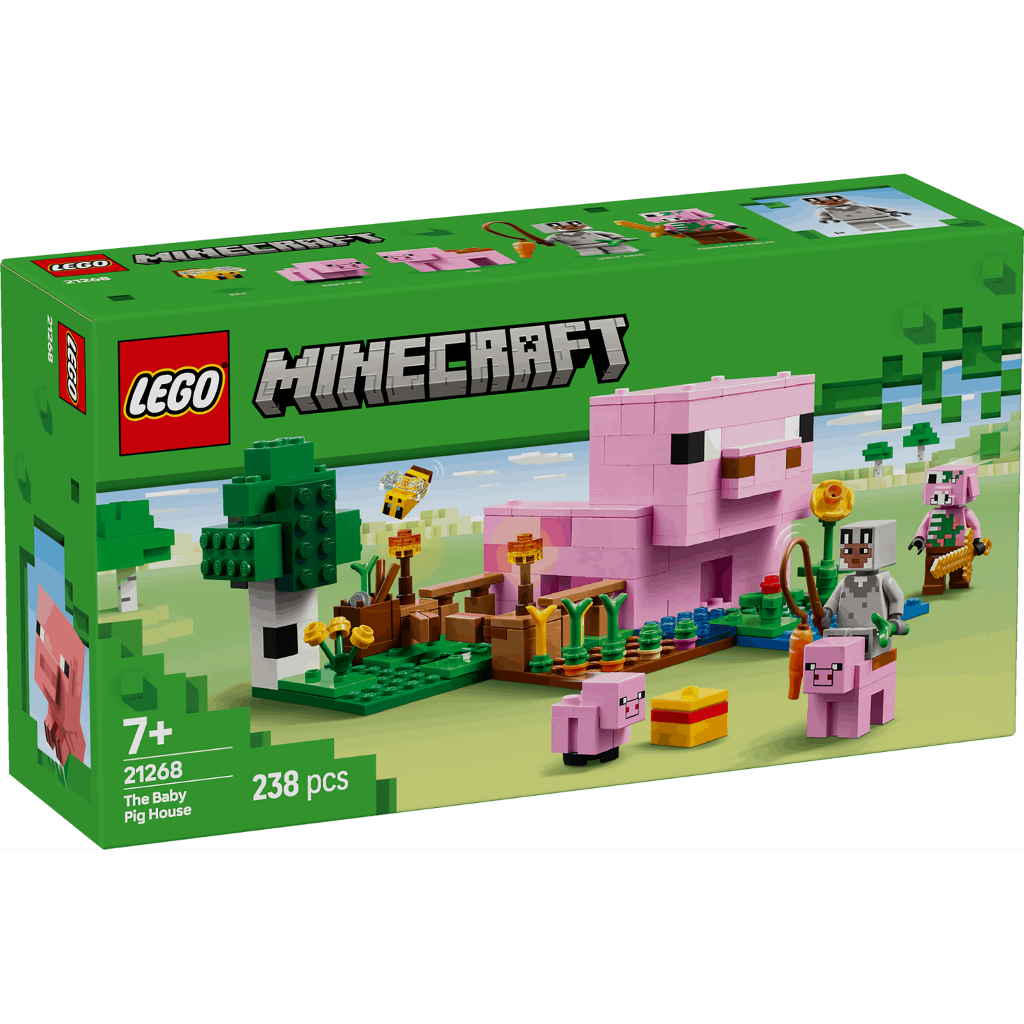 Lego Minecraft 21268 The Baby Pig House Toy Playset for Ages 7 and Up