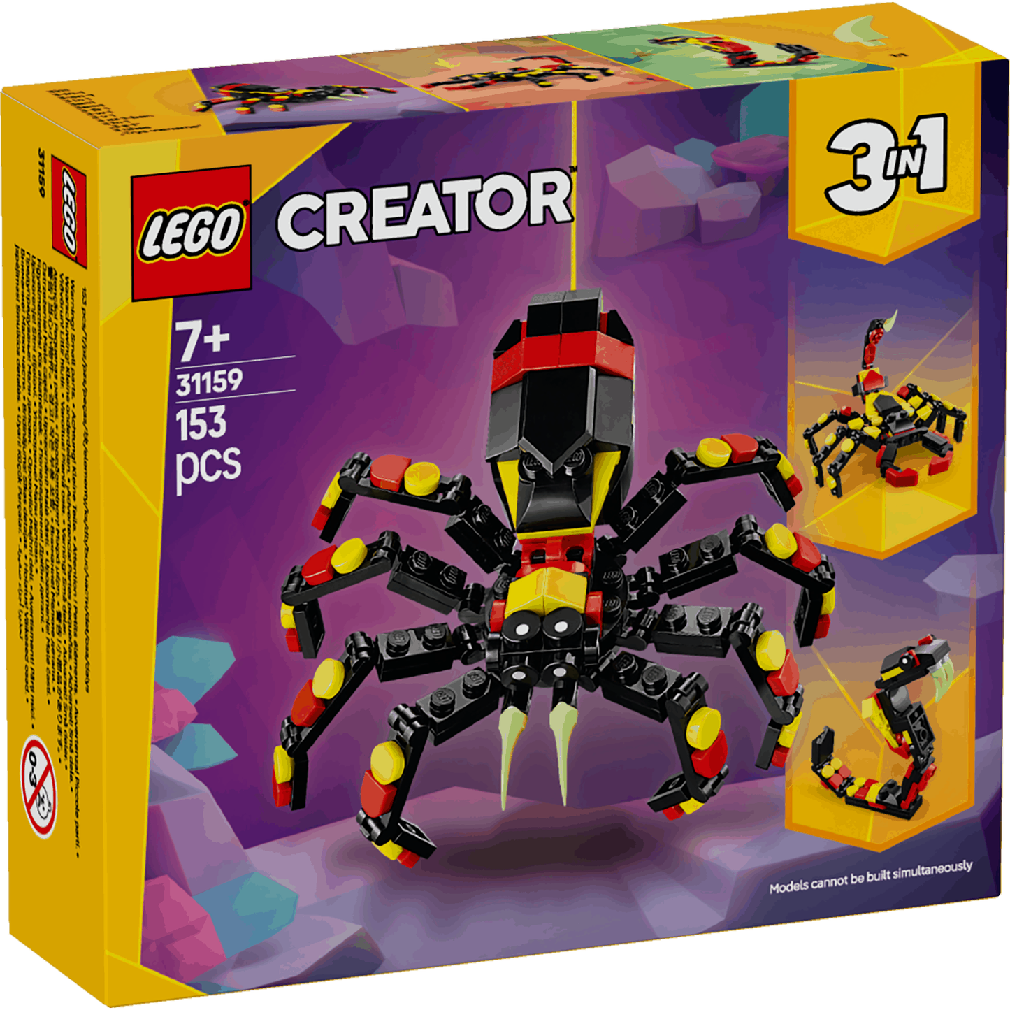 Lego Creator 3 in 1 31159 Wild Animals: Surprising Spider for Ages 7+