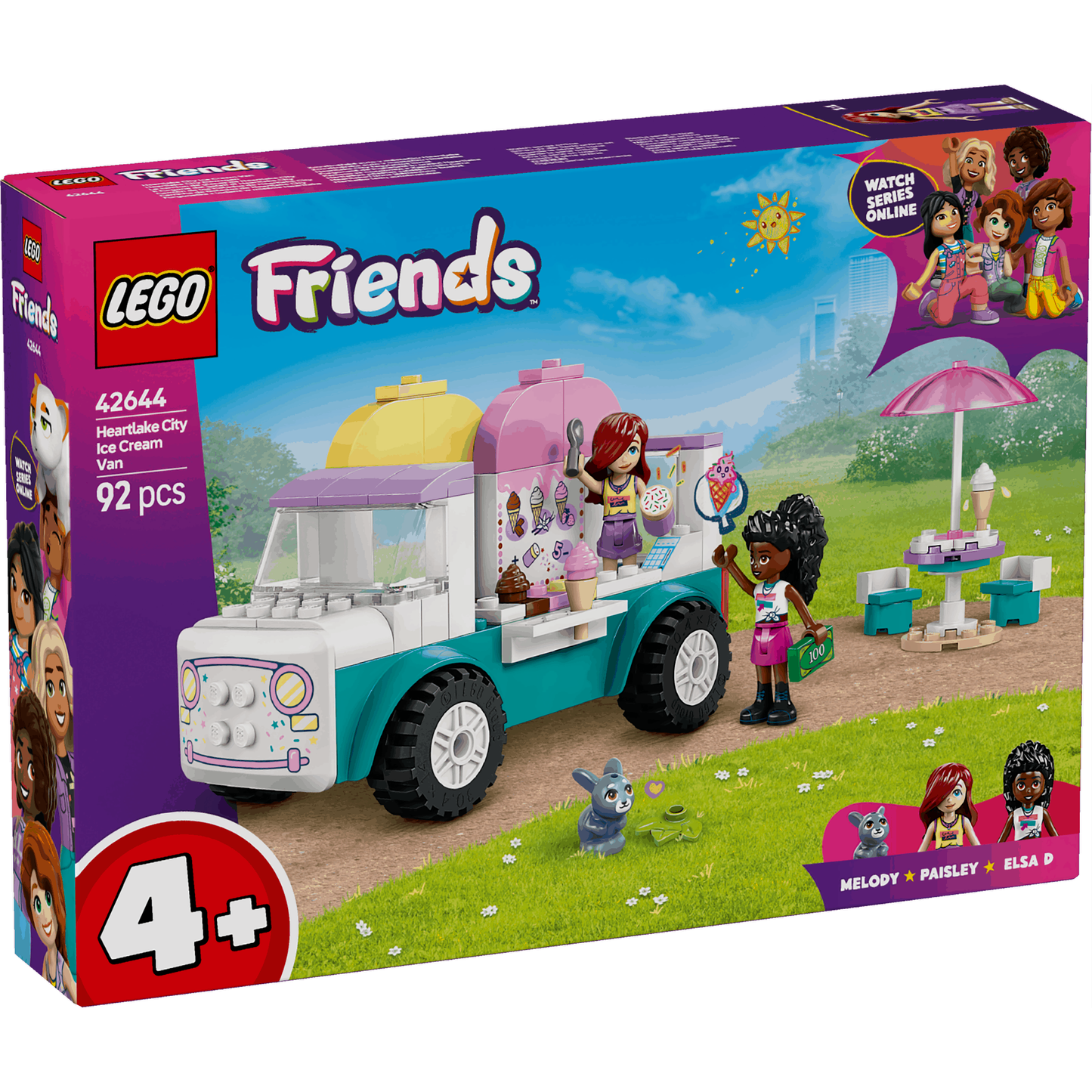 Lego Friends 42644 Heartlake City Ice Cream Truck Playset for Ages 4+