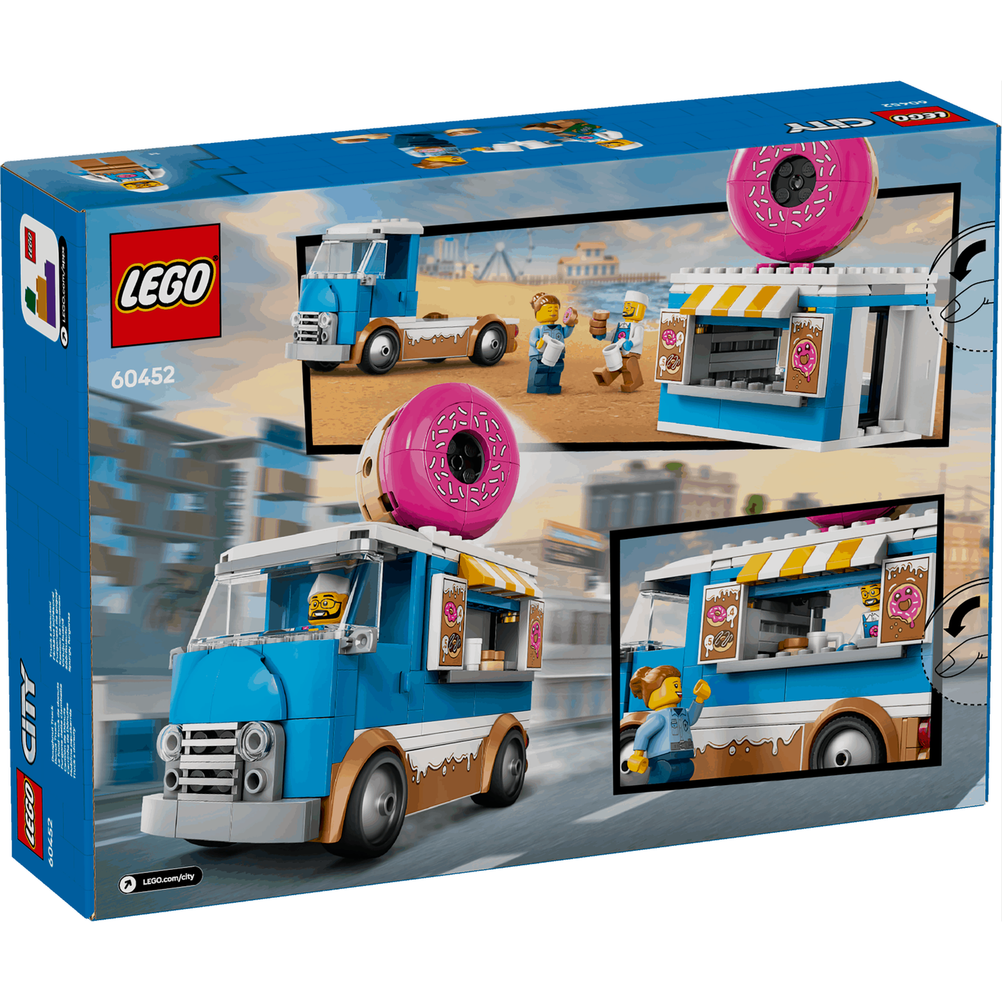 Lego City 60452 Doughnut Truck Buildable Toy Playset for Ages 5 and Up