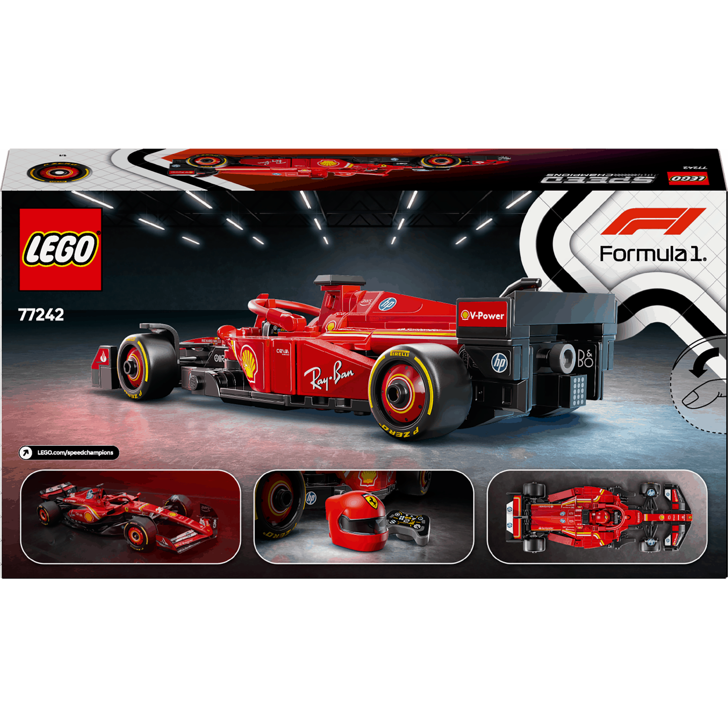 Lego Speed Champions 77242 Ferrari SF-24 F1 Race Car for Ages 10 & Up