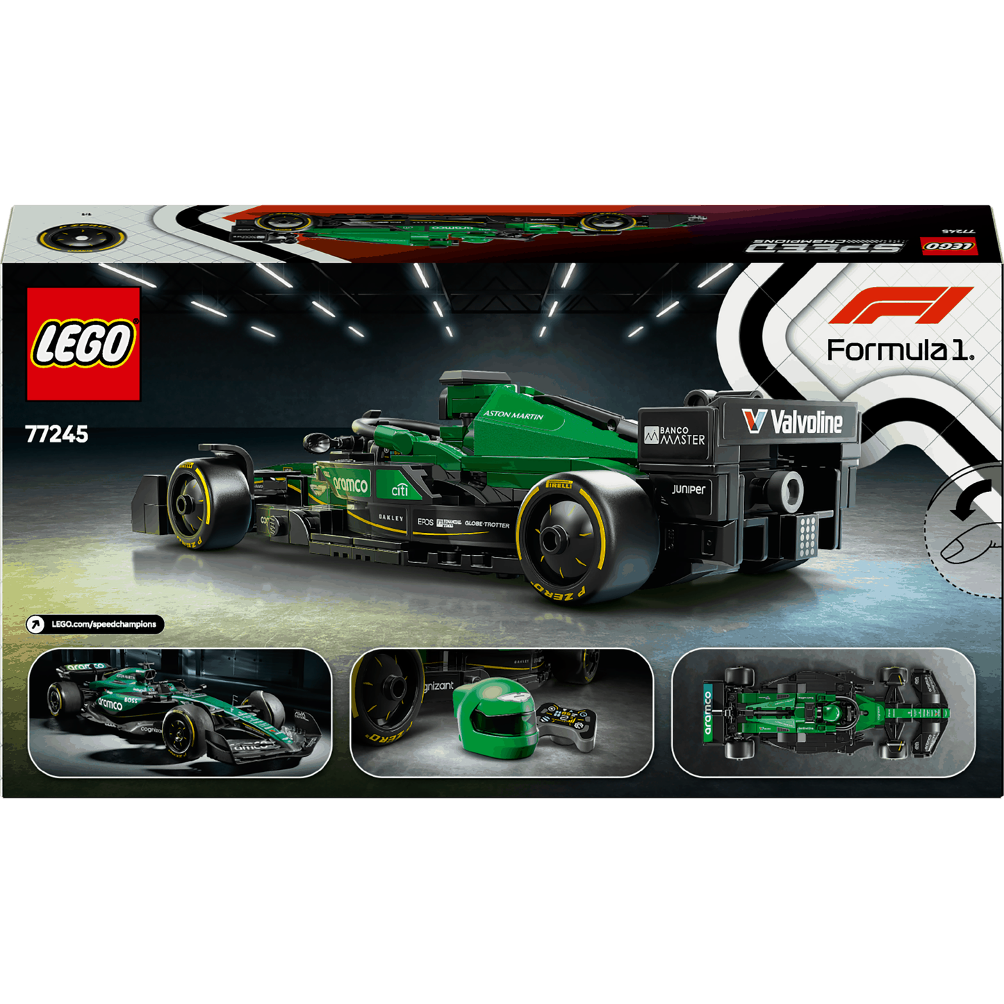 Lego Speed Champions 77245 Aston Martin Aramco F1 AMR24 for Ages 10+