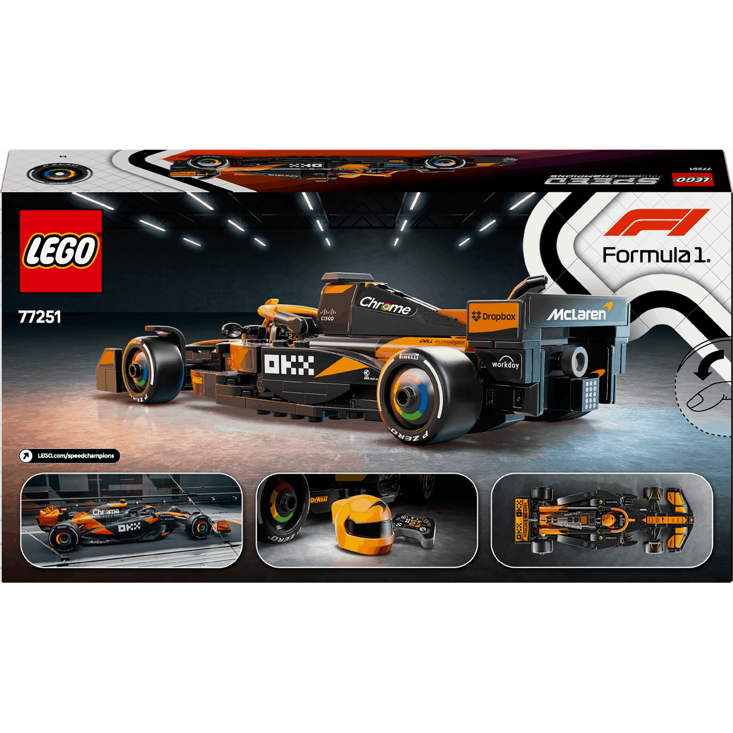 Lego Speed Champions 77251 McLaren F1 Team MCL38 Race Car for Ages 10+