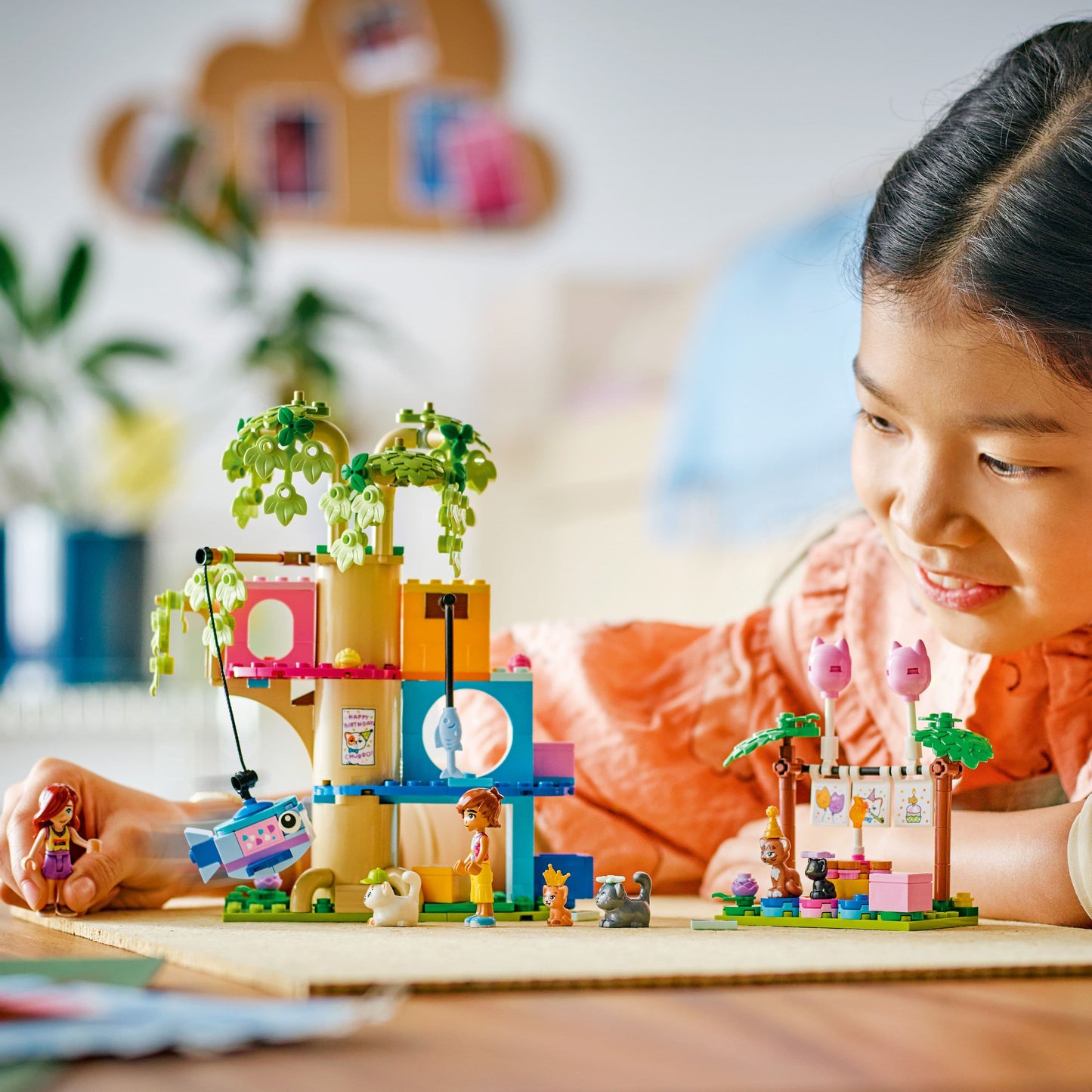 Lego Friends 42666 Cat Birthday Party & Tree House for Ages 6 and Up