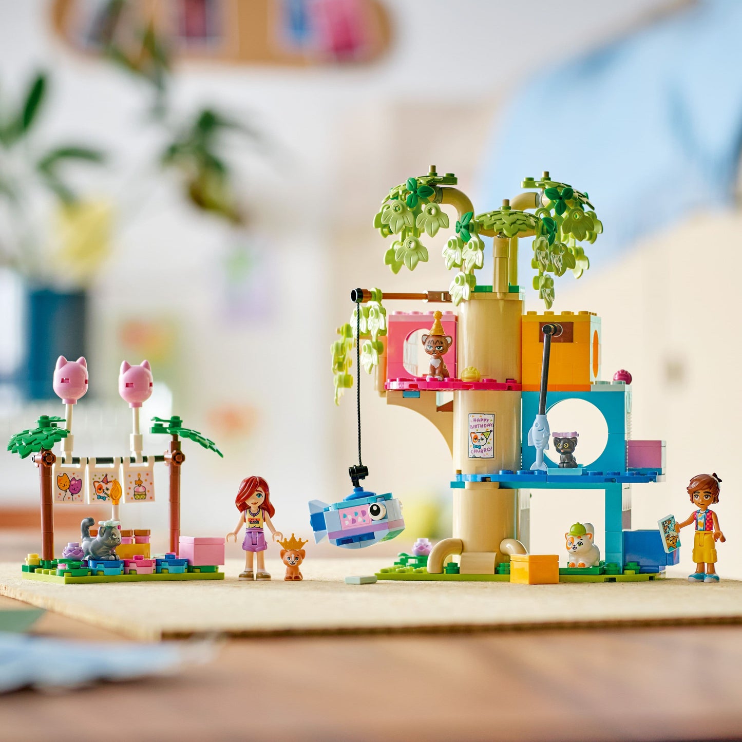 Lego Friends 42666 Cat Birthday Party & Tree House for Ages 6 and Up