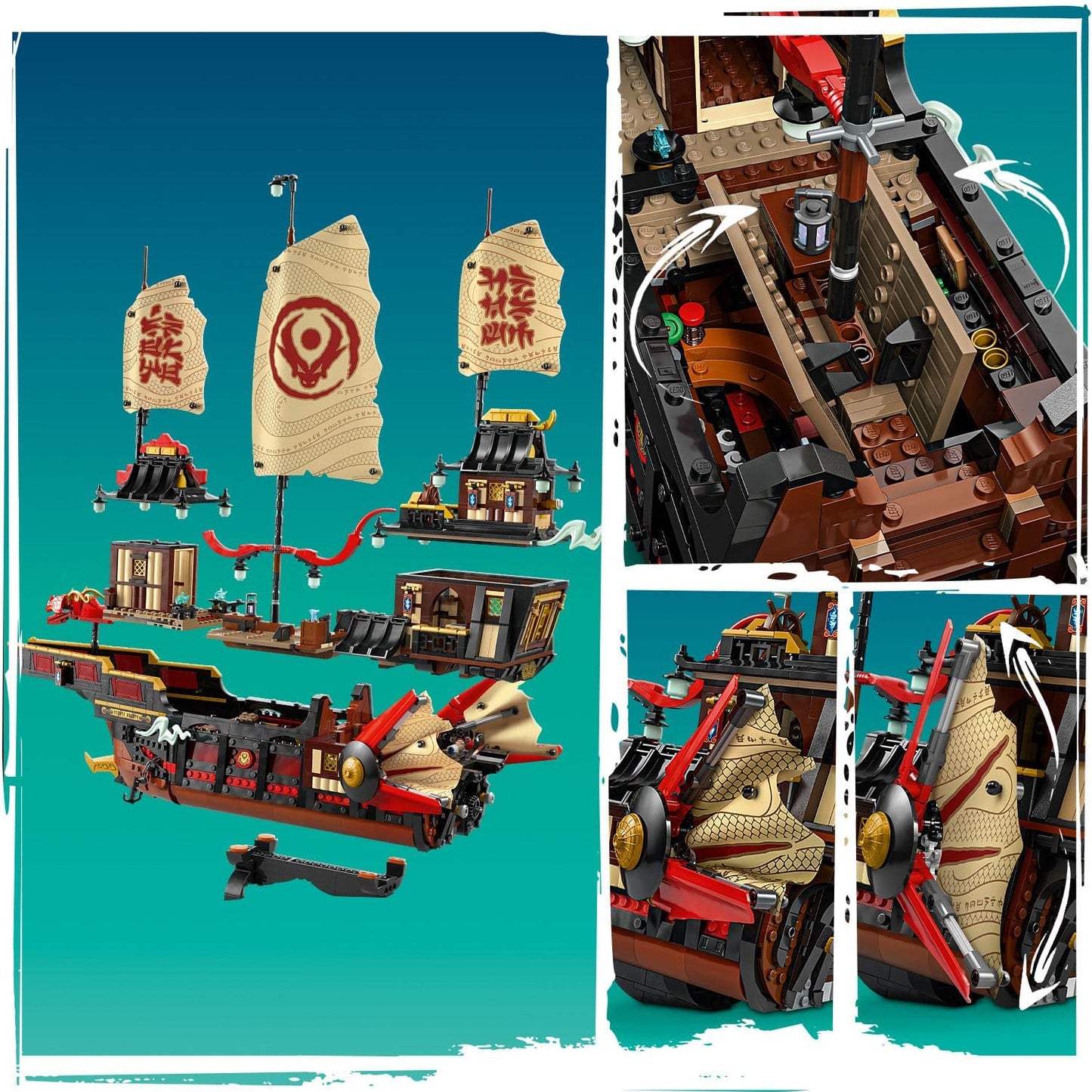 Lego Ninjago Dragons Rising 71848 The Temple Bounty for Ages 14 and Up