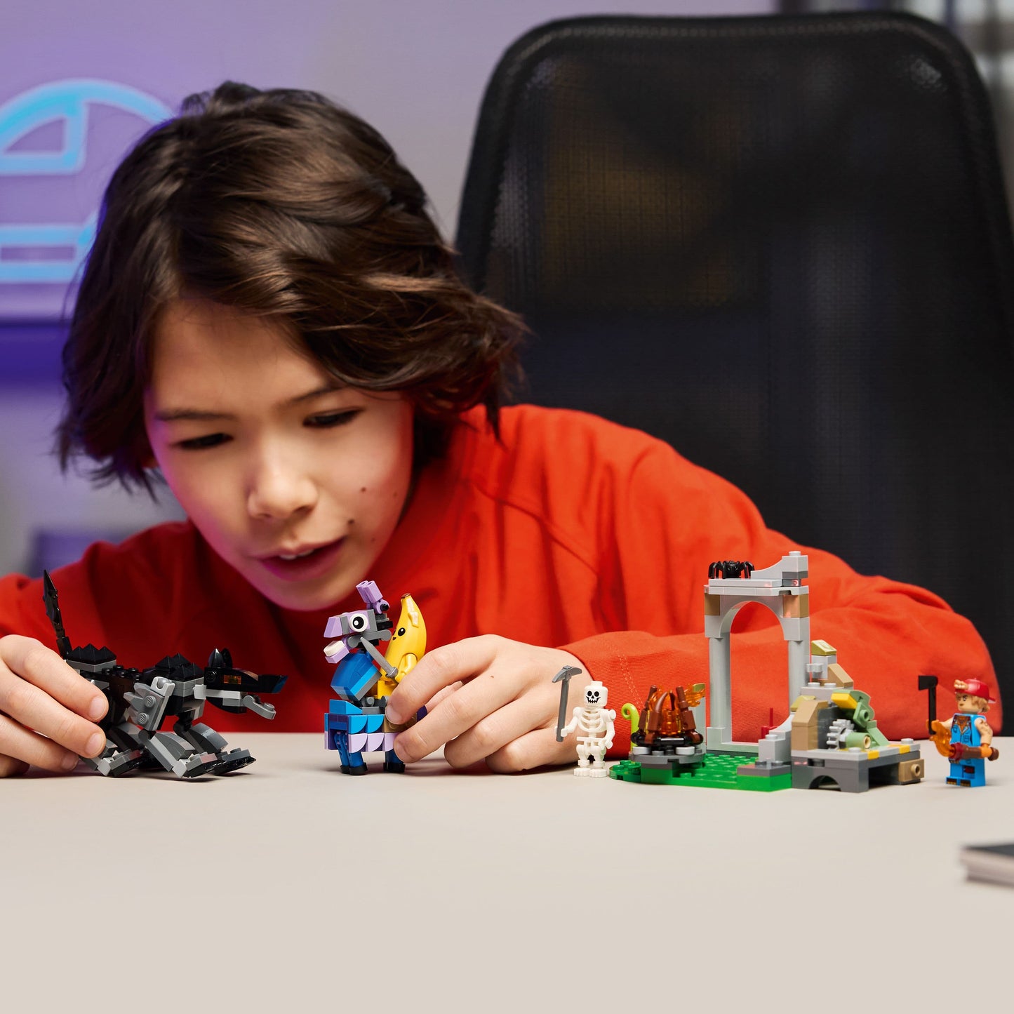 Lego Fortnite 77075 Peely & Sparkplug's Camp Playset for Ages 7 and Up