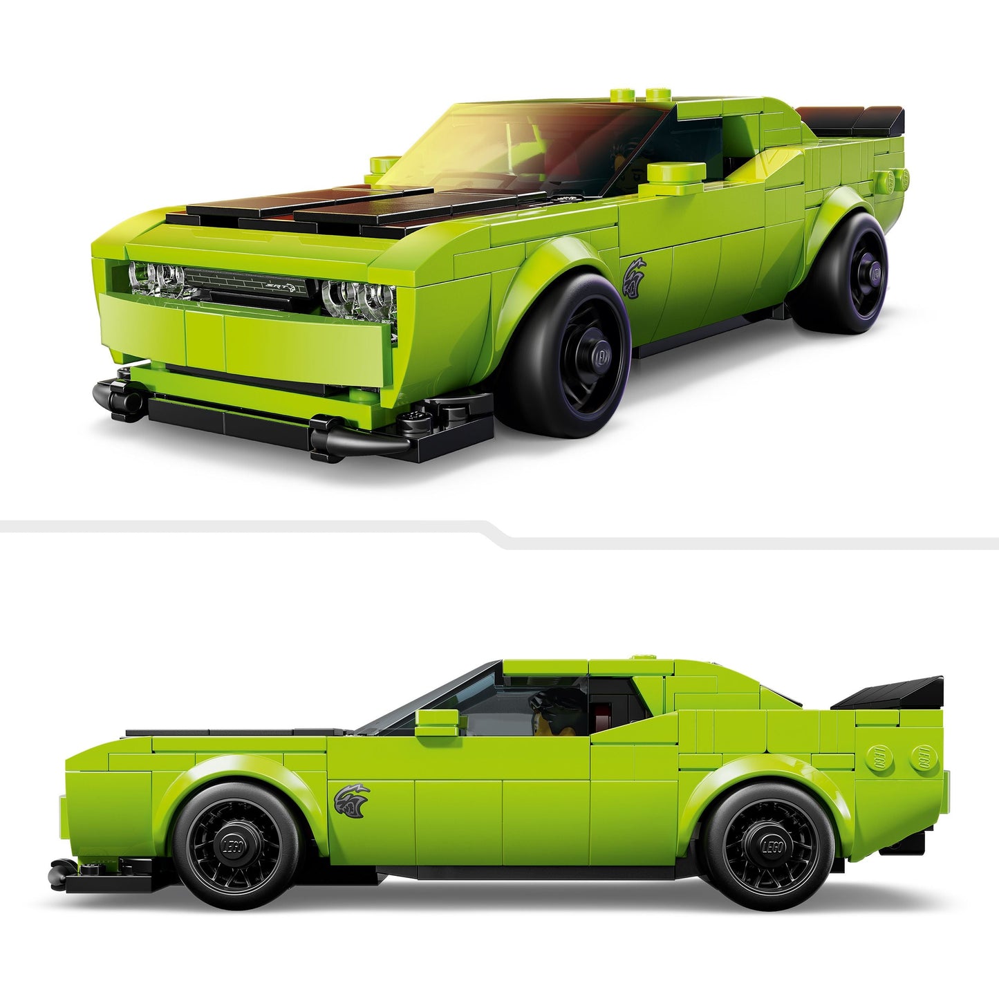 Lego Speed Champions 77237 Dodge Challenger SRT Hellcat Car for Age 9+