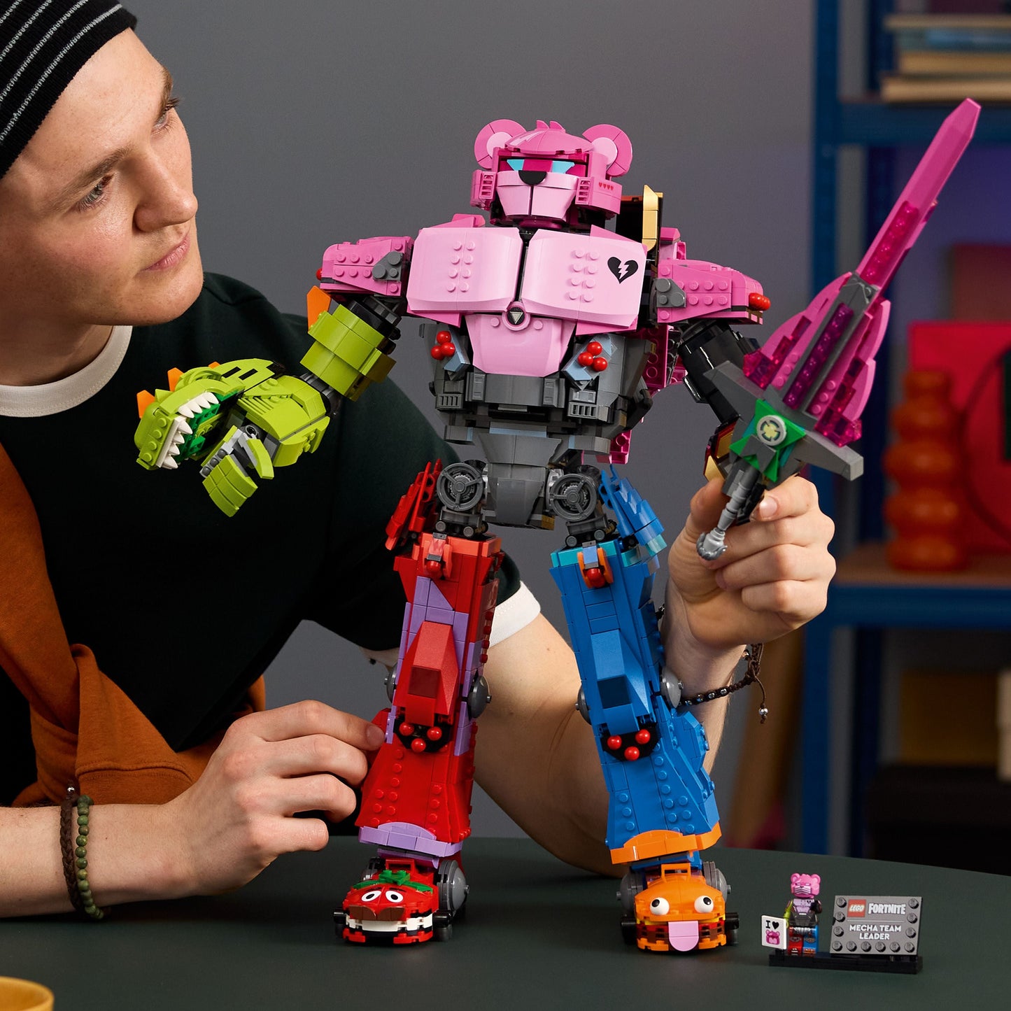 Lego Fortnite 77078 Mecha Team Leader Collectable for Adults Ages 18+