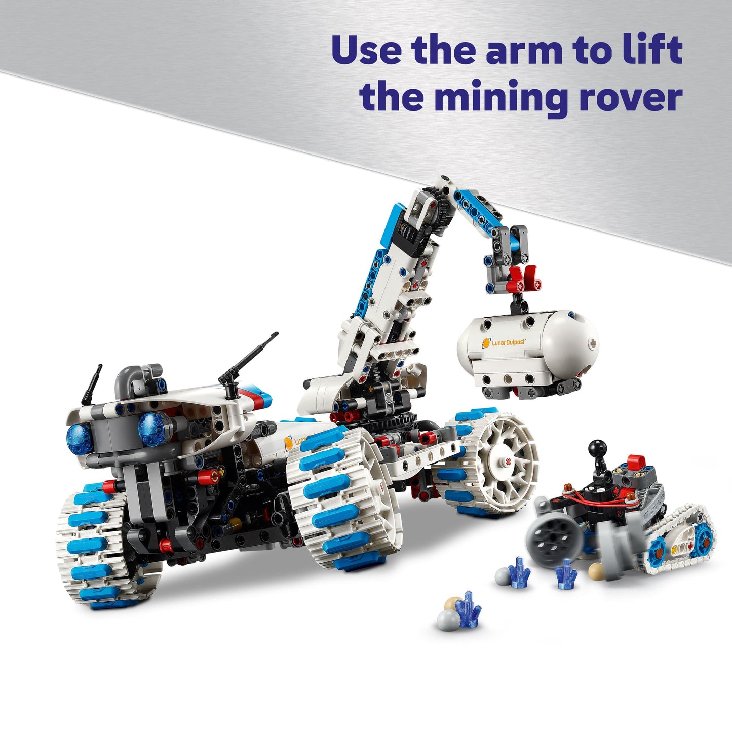 Lego Technic 42211 Lunar Outpost Moon Rover Space Vehicle for Ages 10+