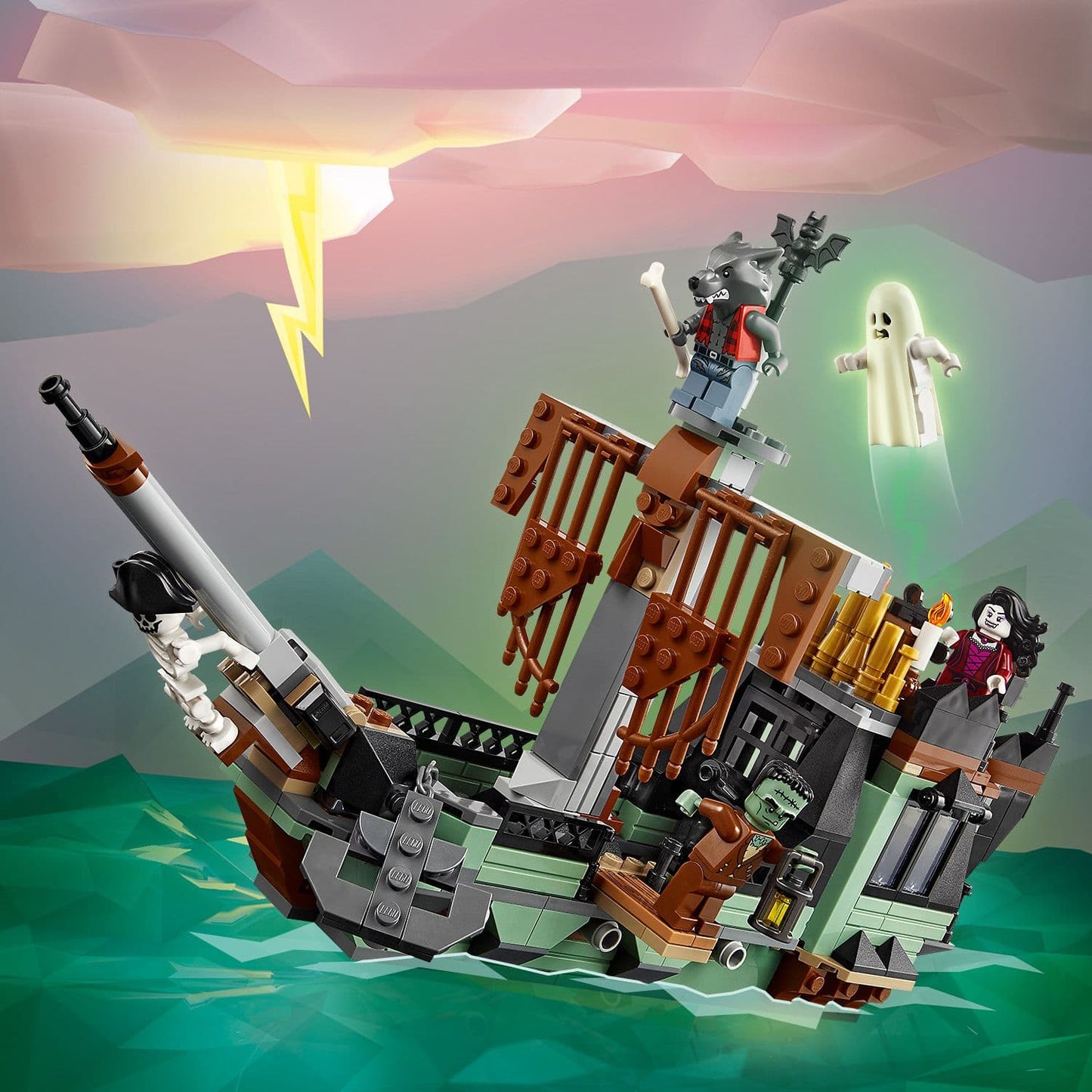 Lego Creator 3 in 1 31167 Haunted Mansion Rebuildable Set for Ages 9+
