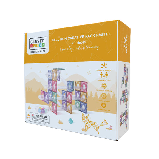 Cleverclixx Ball Run Creative Pack Pastel 70 pieces