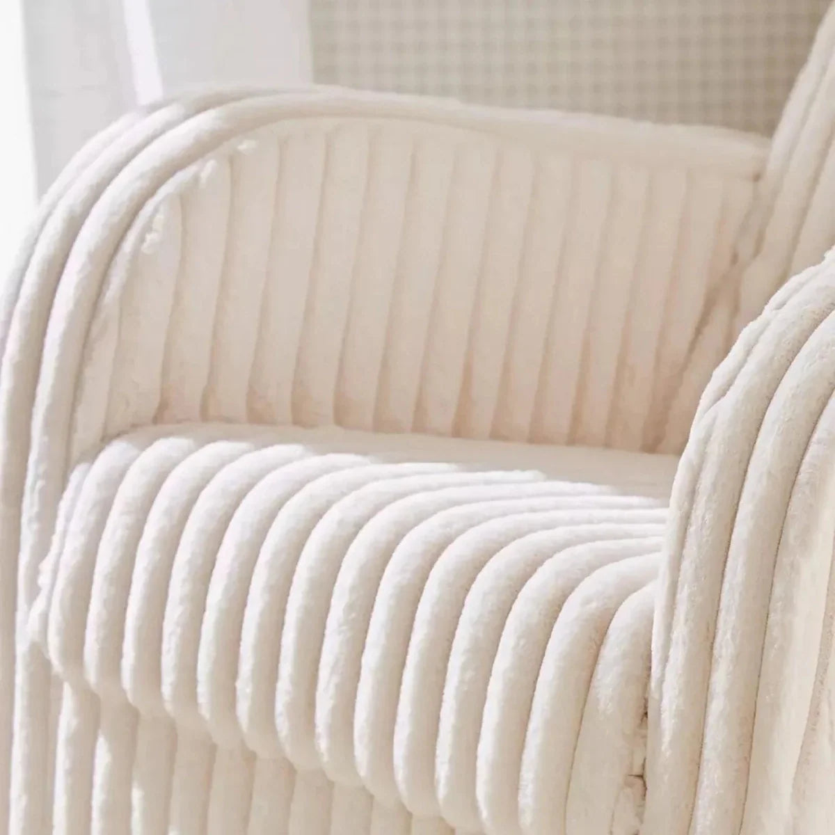 CuddleCo Etta Nursing Chair - Faux Fur Cream