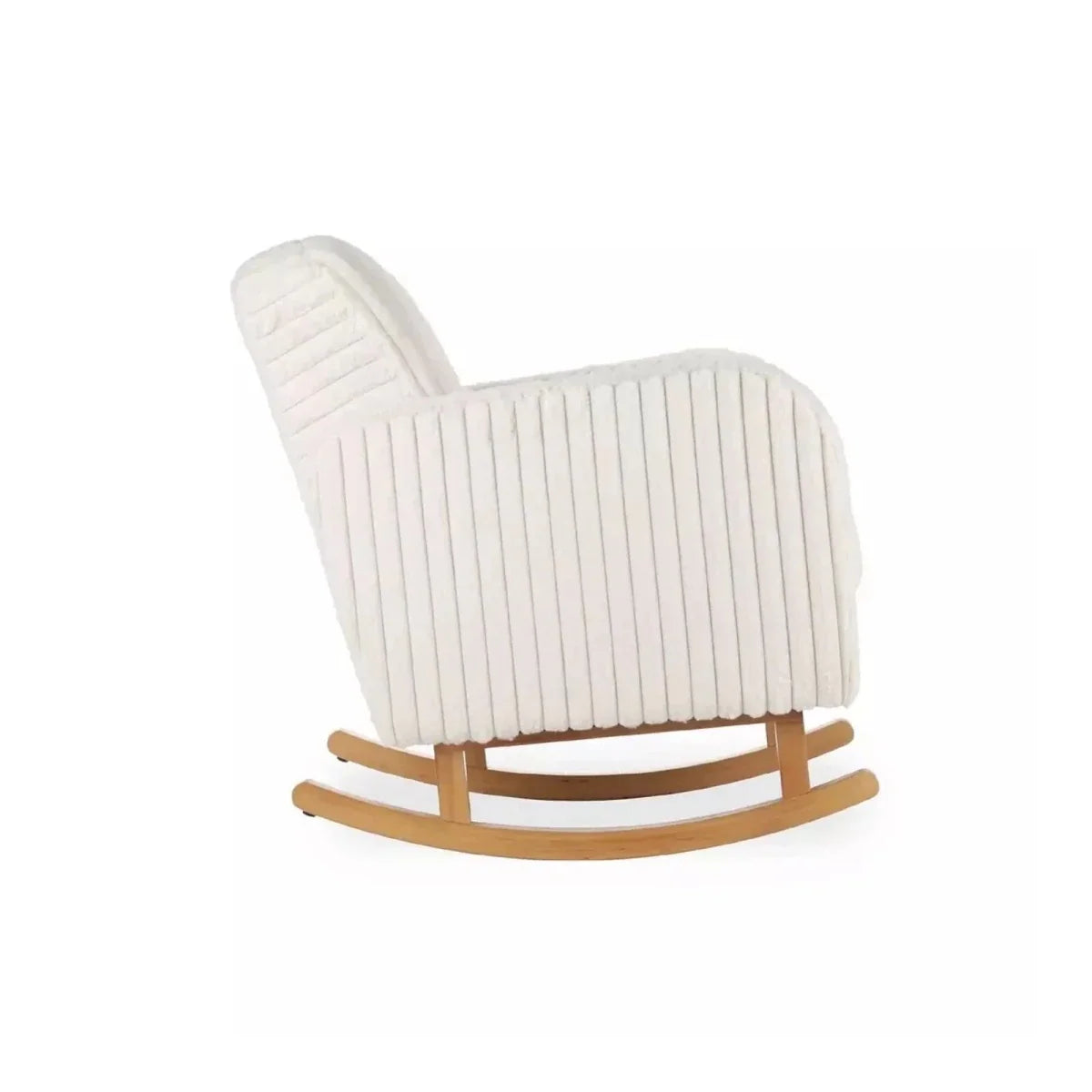 CuddleCo Etta Nursing Chair - Faux Fur Cream