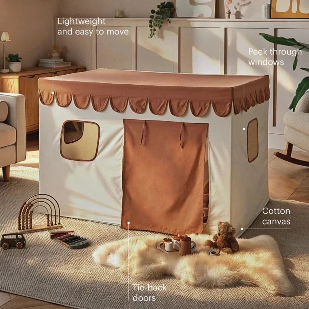 CuddleCo Play House with Bunting - Tuscany