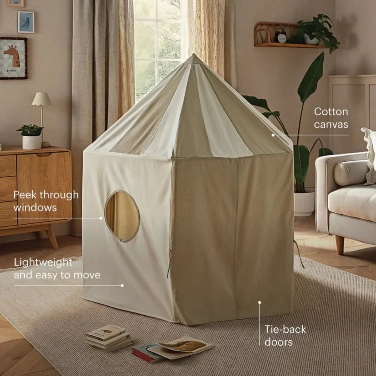 CuddleCo Pavilion Play Tent - Cookie