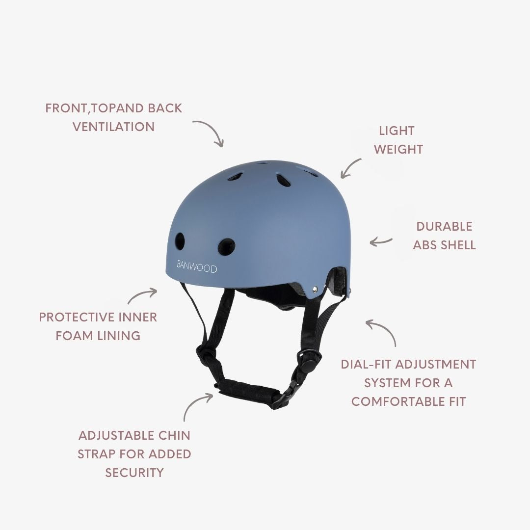 BANWOOD CLASSIC HELMET - MATTE BLUE