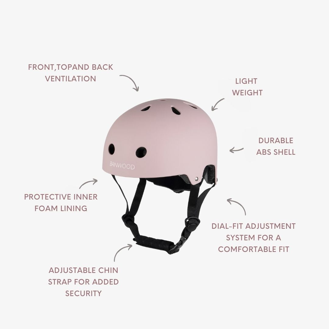BANWOOD CLASSIC HELMET - MATTE DUSTYPINK