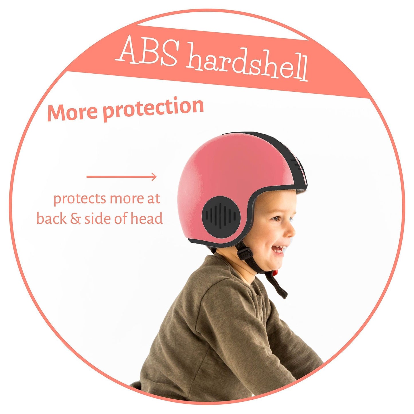 Chillafish kids Helmet Bobbi Small Rose with ABS hardshell for more protection