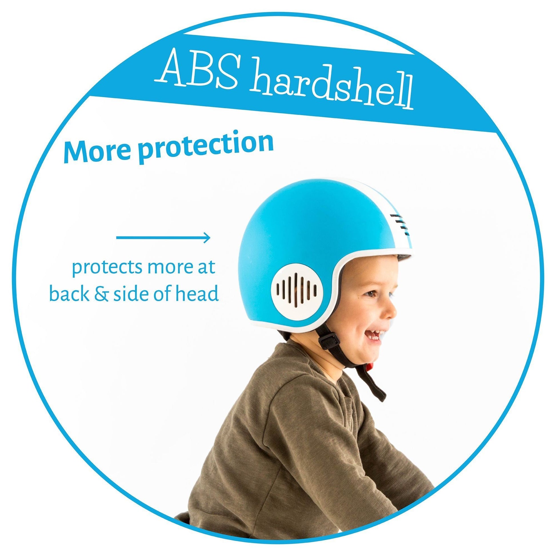 Chillafish Kids Helmet Bobbi XS Blue with ABS hardshell for more protection