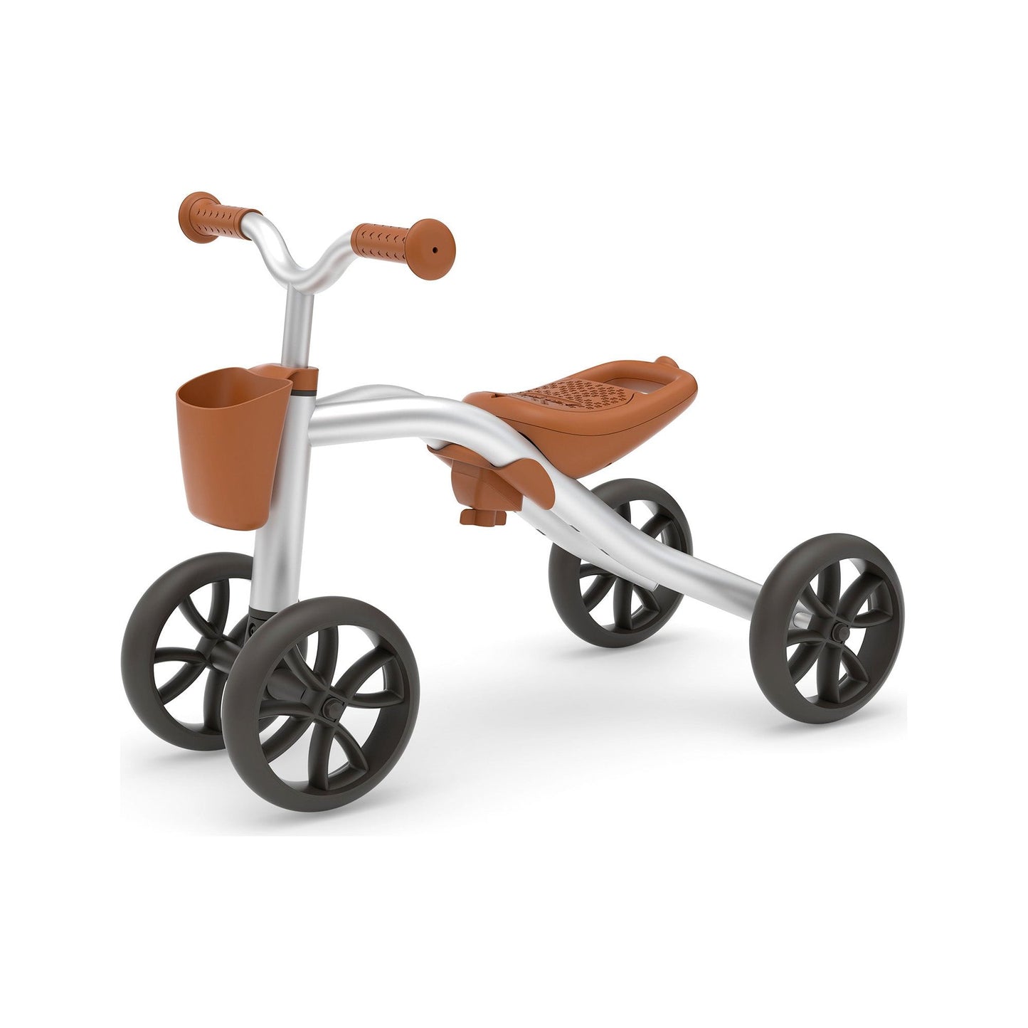 Chillafish Quadie 2 Ride-On and Basket Silver front left
