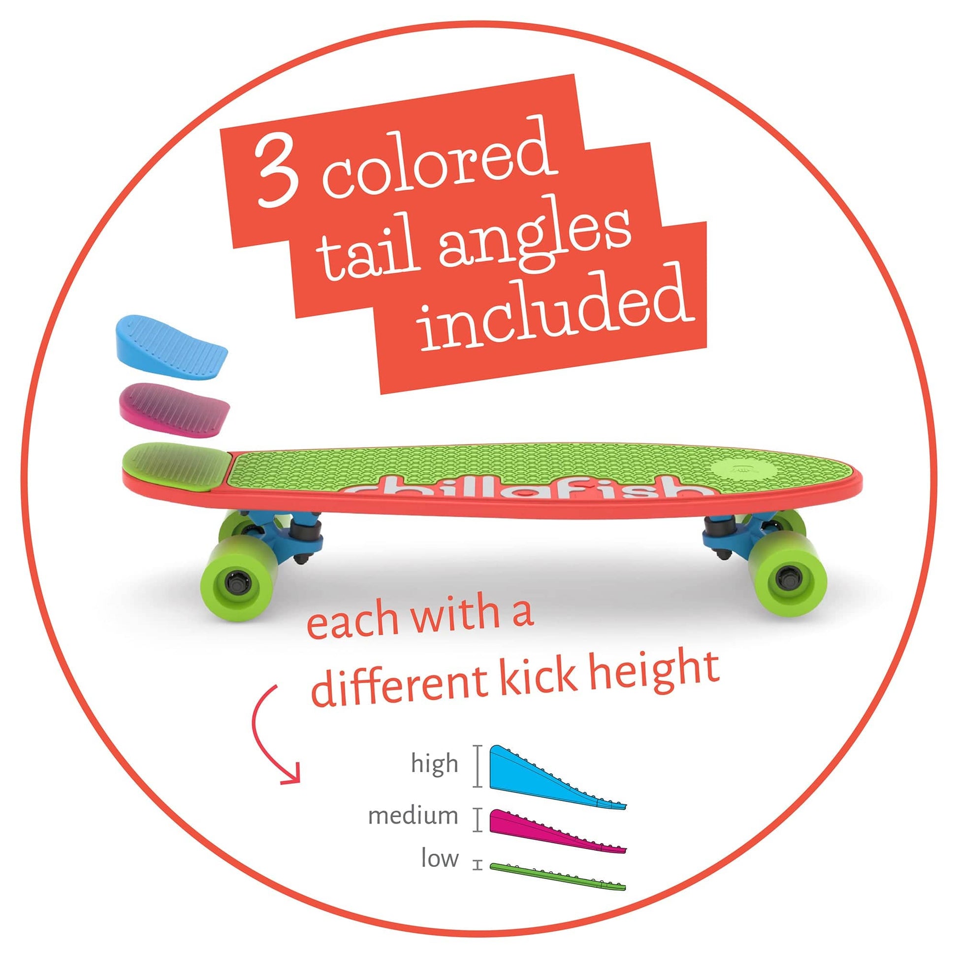 Chillafish Skatie Skateboard Red Mix Age 3+ - The Online Toy Shop6