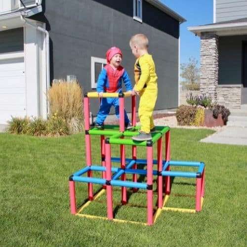 Funphix Climbing Gyms Climbing Frame Kit. 298-Piece Indoor Outdoor Climbing Toys - Modular Kids Climbing Frame for STEM Learning