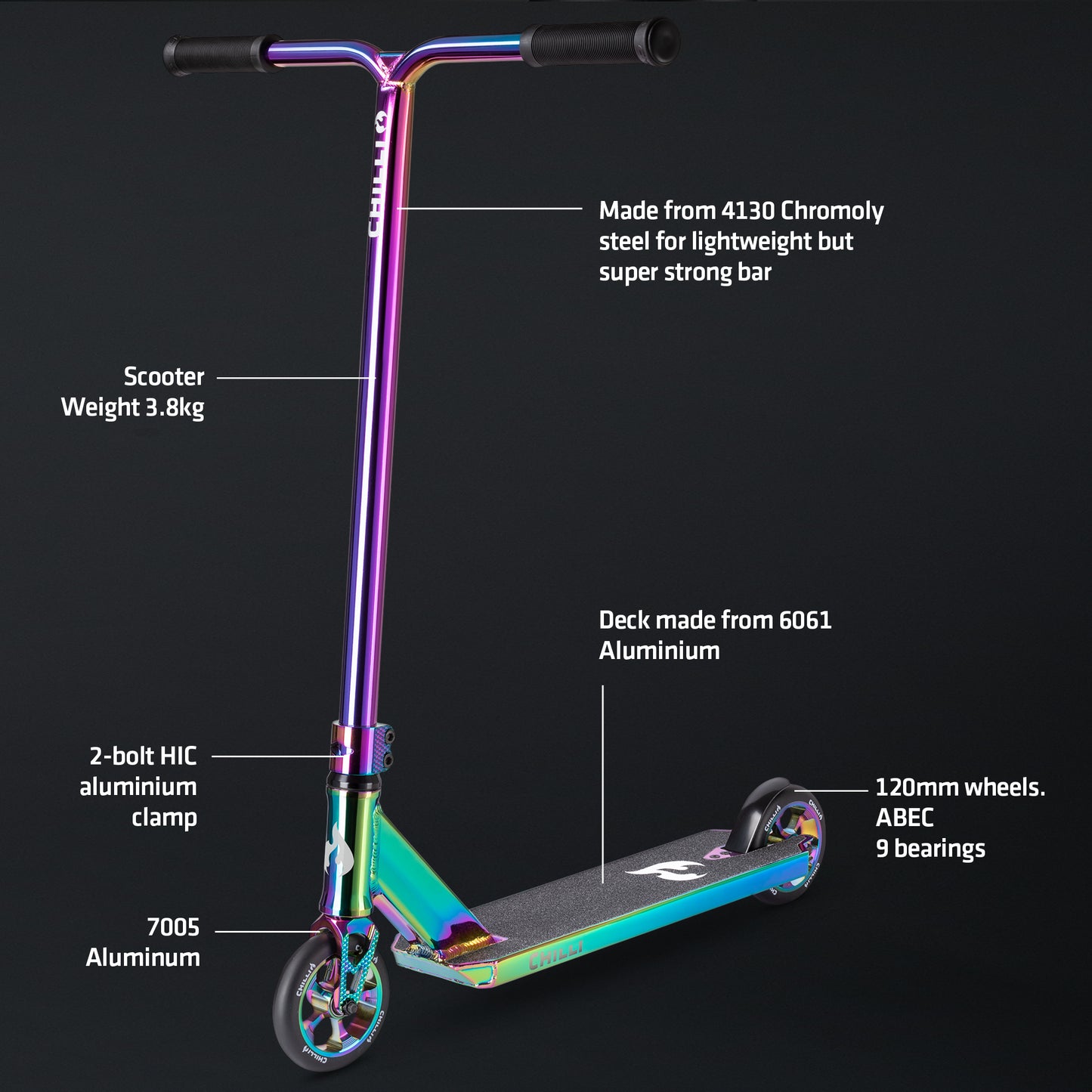 Chilli Reaper Reloaded Stunt Scooter - Neochrome