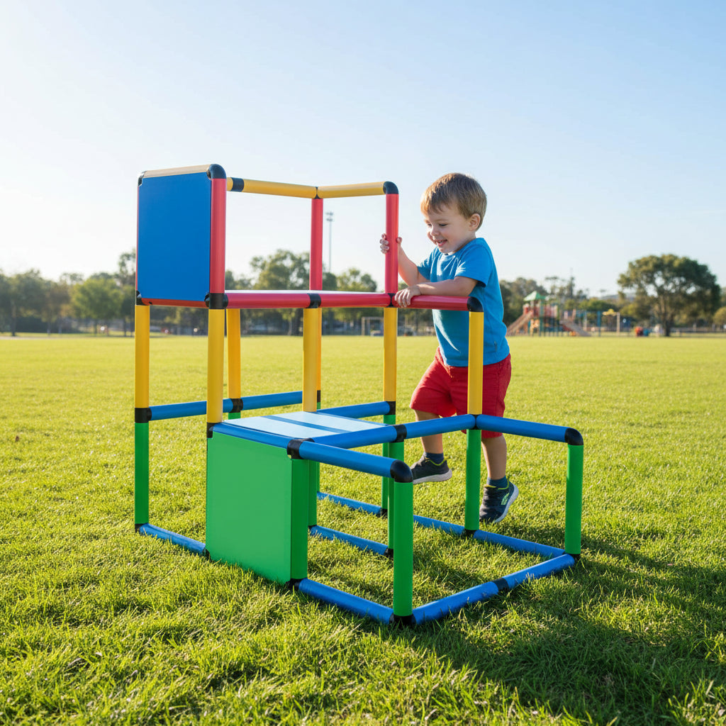 Funphix Deluxe Climbing Frame Kit – 296 Piece Indoor Outdoor Playset for Creative Building Fun!