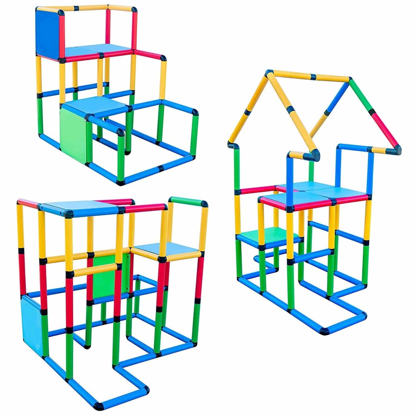 Funphix Deluxe Climbing Frame Kit – 296 Piece Indoor Outdoor Playset for Creative Building Fun!