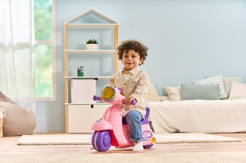 VTech 2-in-1 Ride & Balance Scooter pink