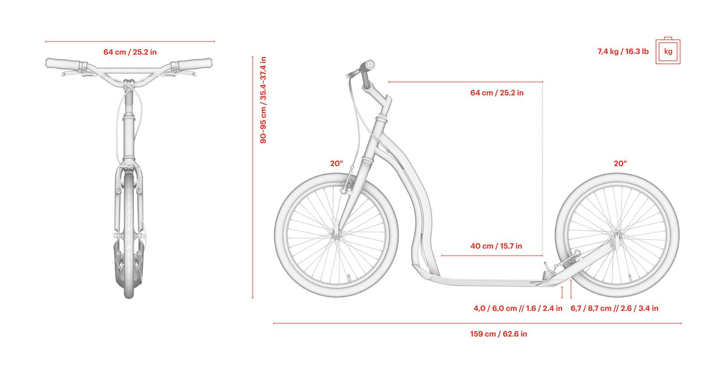 Yedoo Alloy Scooter - Dragstr